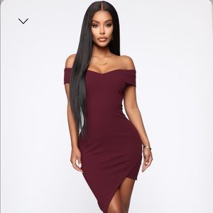 Plum Strapless Dress